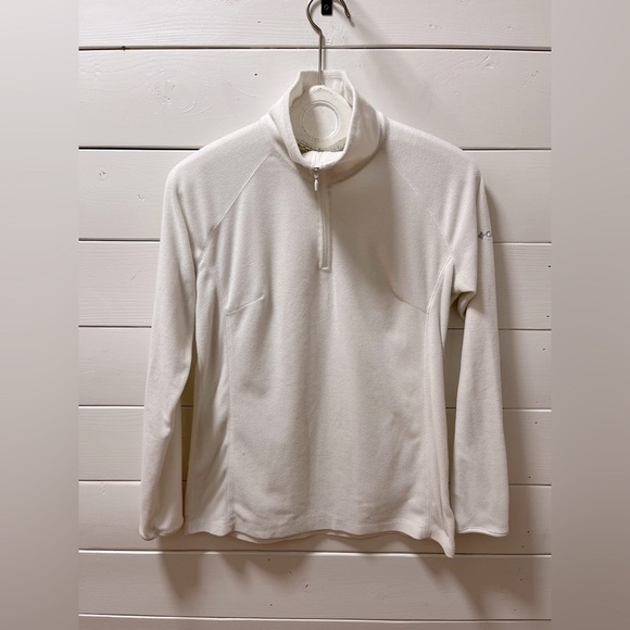 COLUMBIA – Off-White Fleece Pullover M - Picture 1 of 8